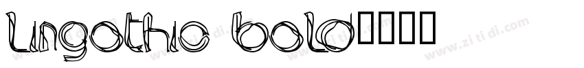 LinGothic Bold字体转换